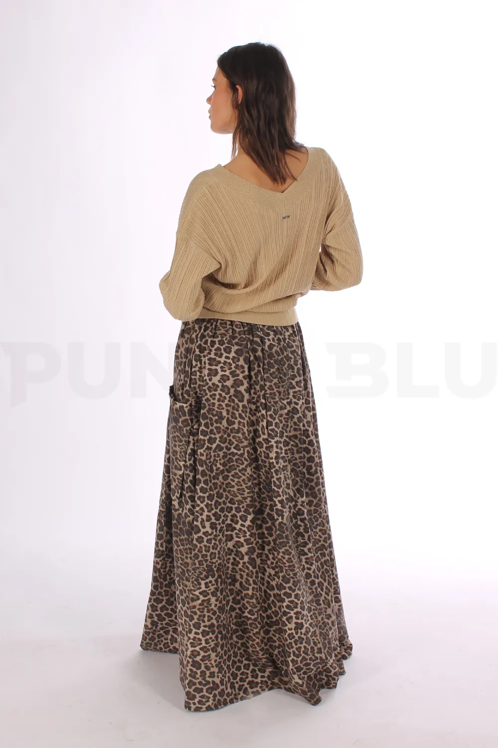 LIU JO | GONNA LUNGA LEOPARDATA - Punto Blu