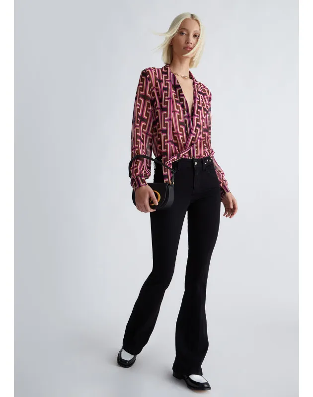 LIU JO - Camicia con stampa geometrica