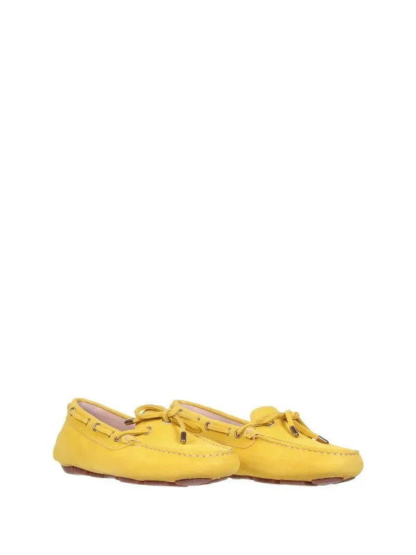 Loafer In Yellow Suede
