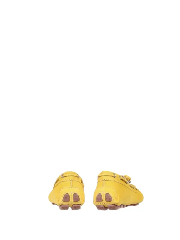 Loafer In Yellow Suede