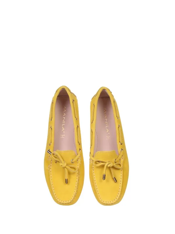 Loafer In Yellow Suede
