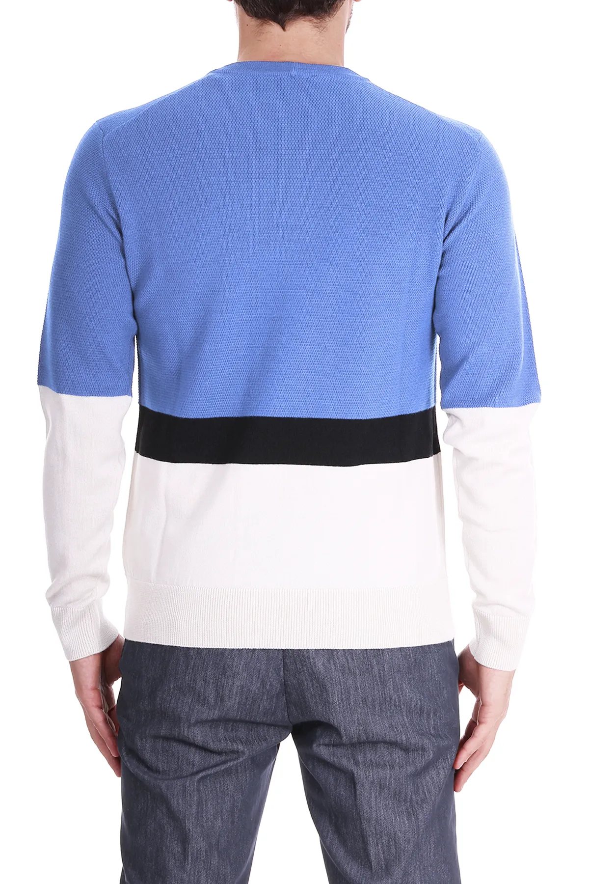 MAGLIA CON BANDE TRICOLORE