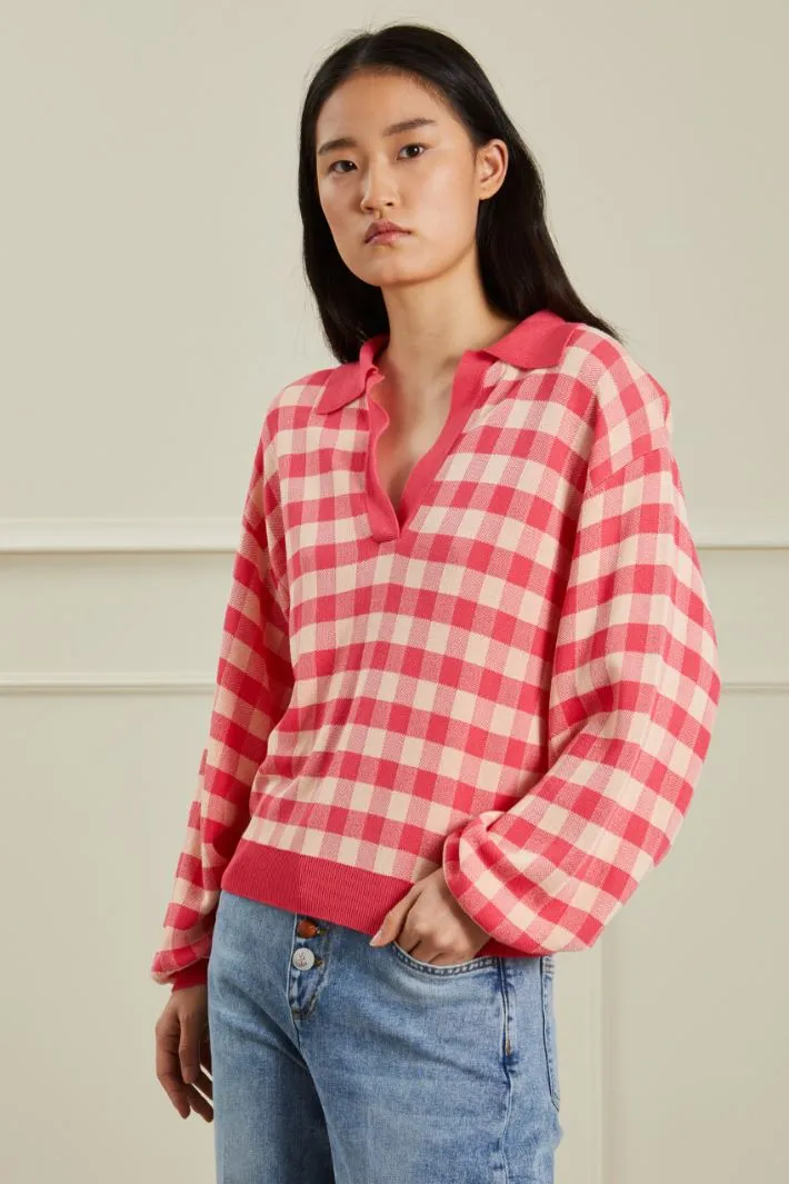 Maglia con colletto a polo