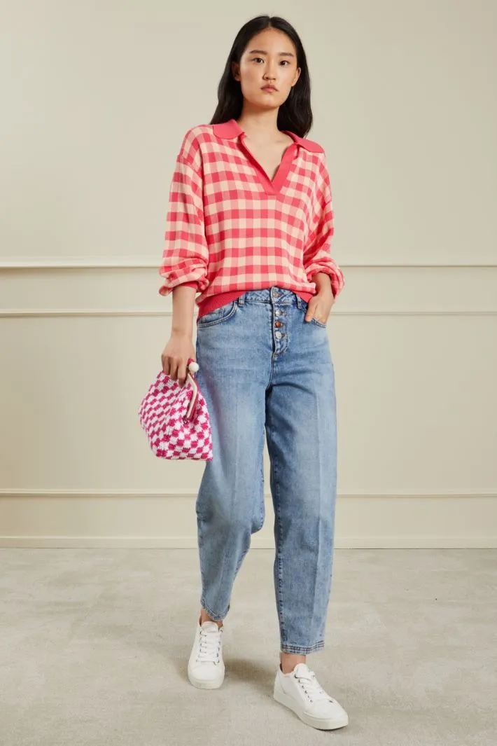 Maglia con colletto a polo