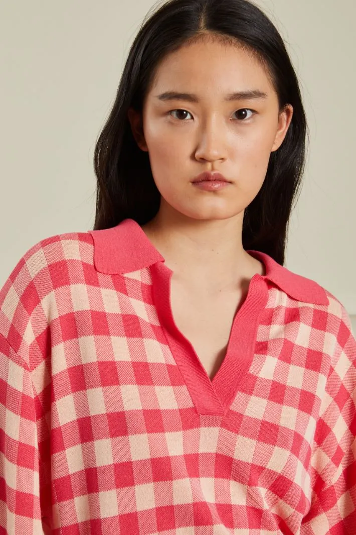 Maglia con colletto a polo