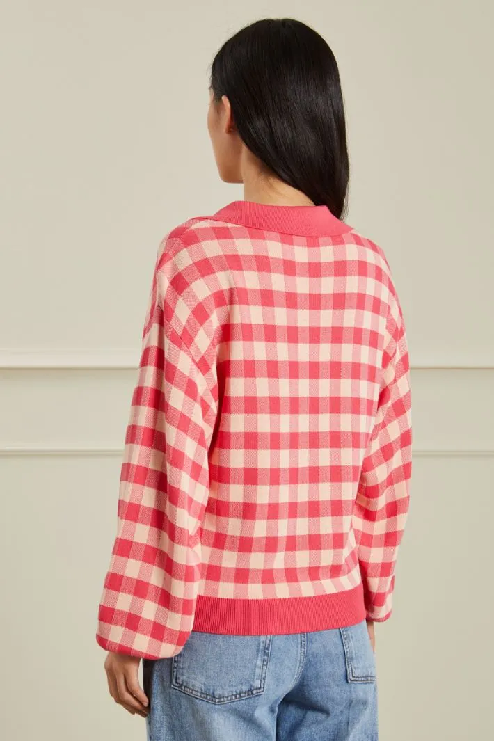 Maglia con colletto a polo