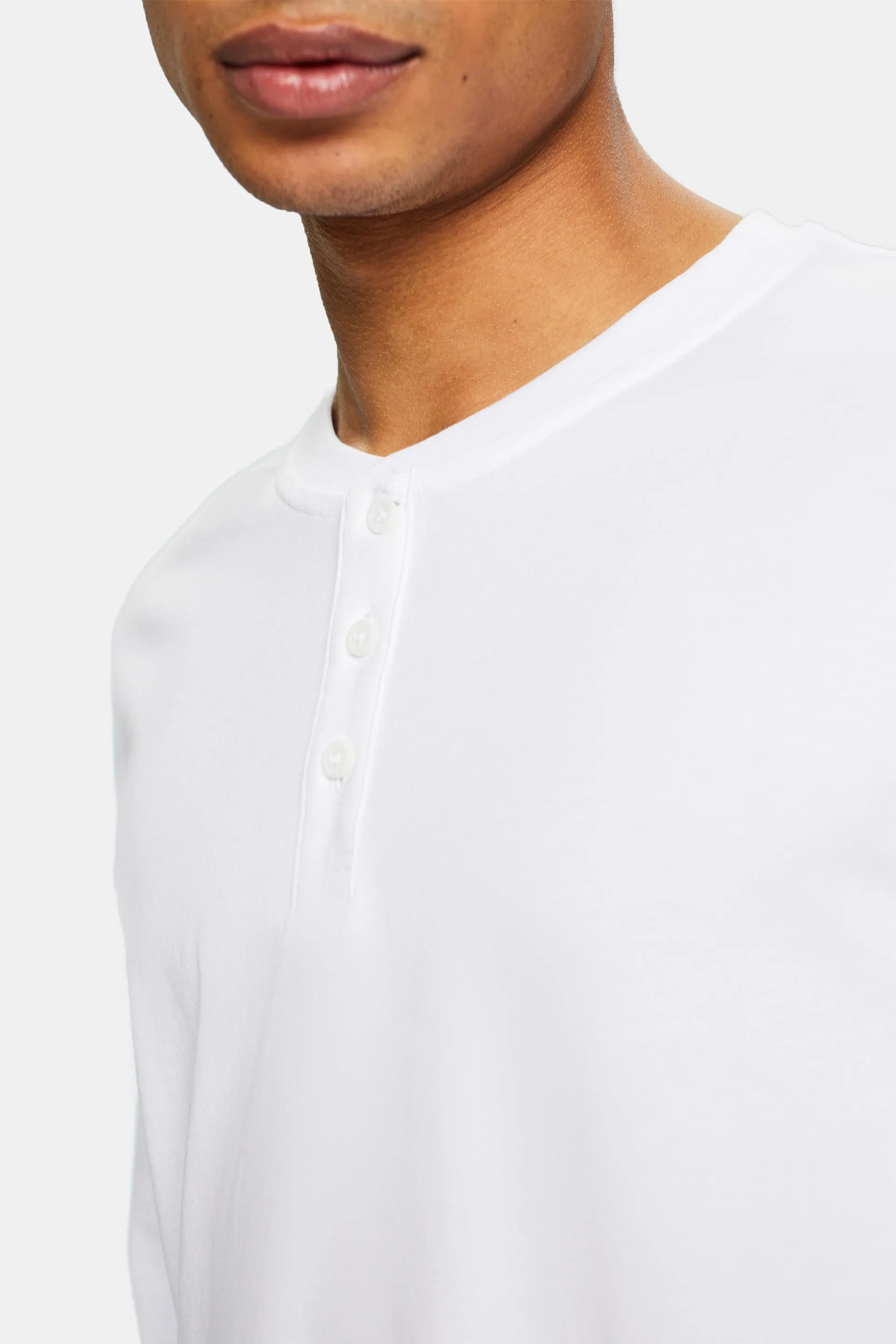 Maglia henley in jersey