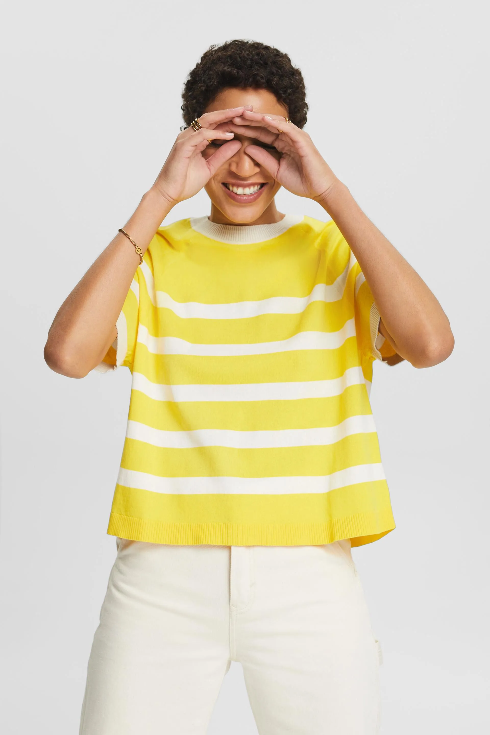 Maglia in cotone a righe