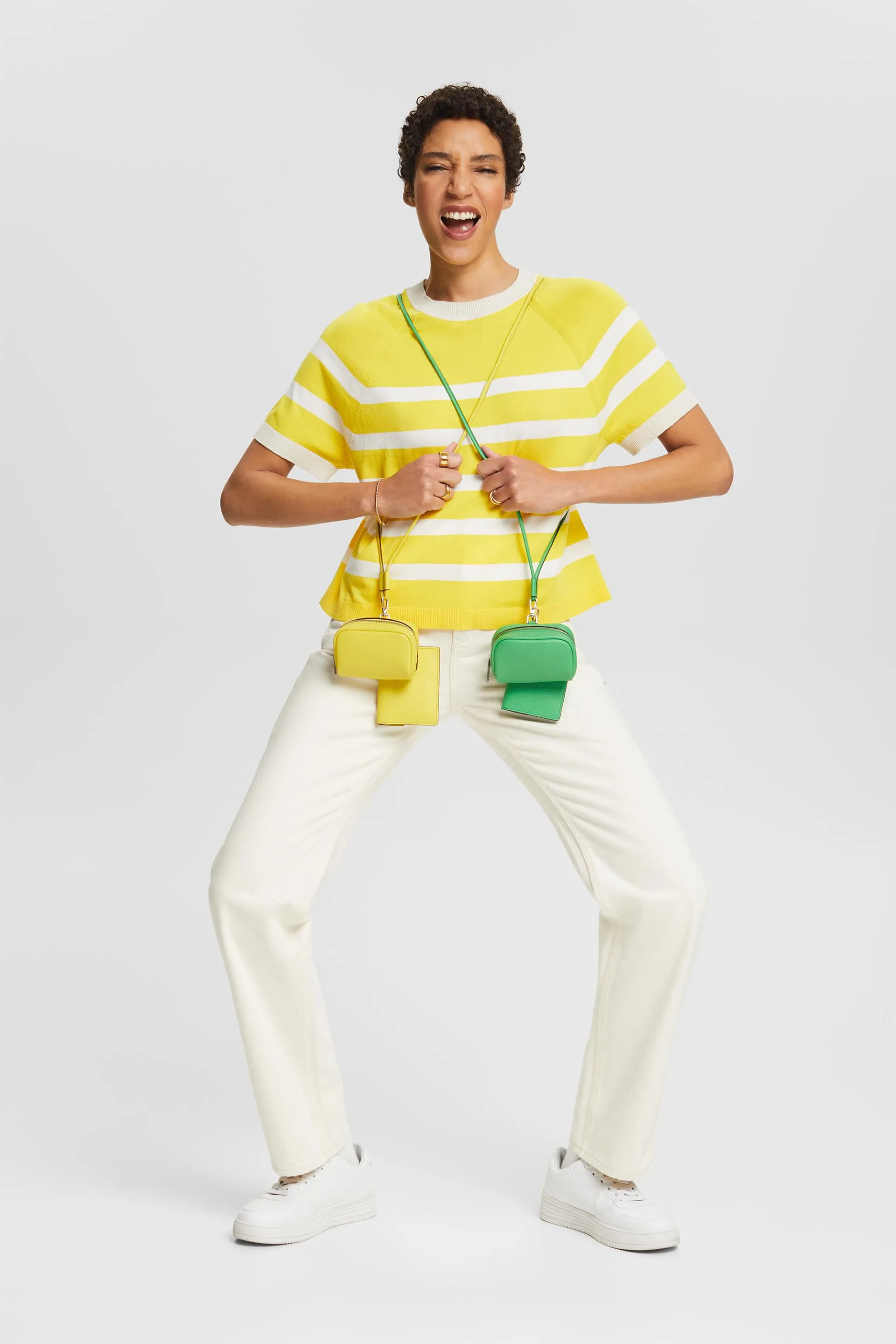 Maglia in cotone a righe