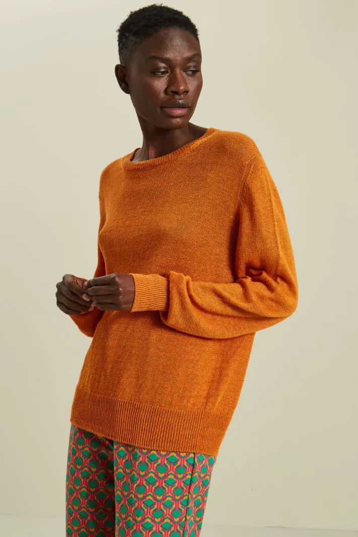Maglia in filato di lino