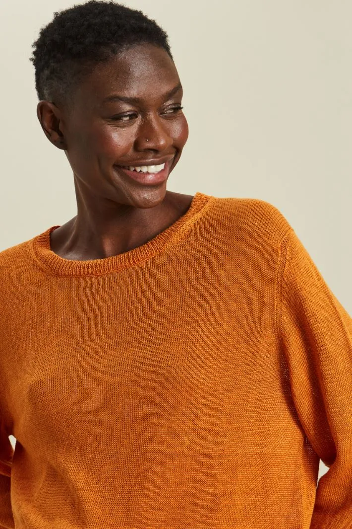 Maglia in filato di lino