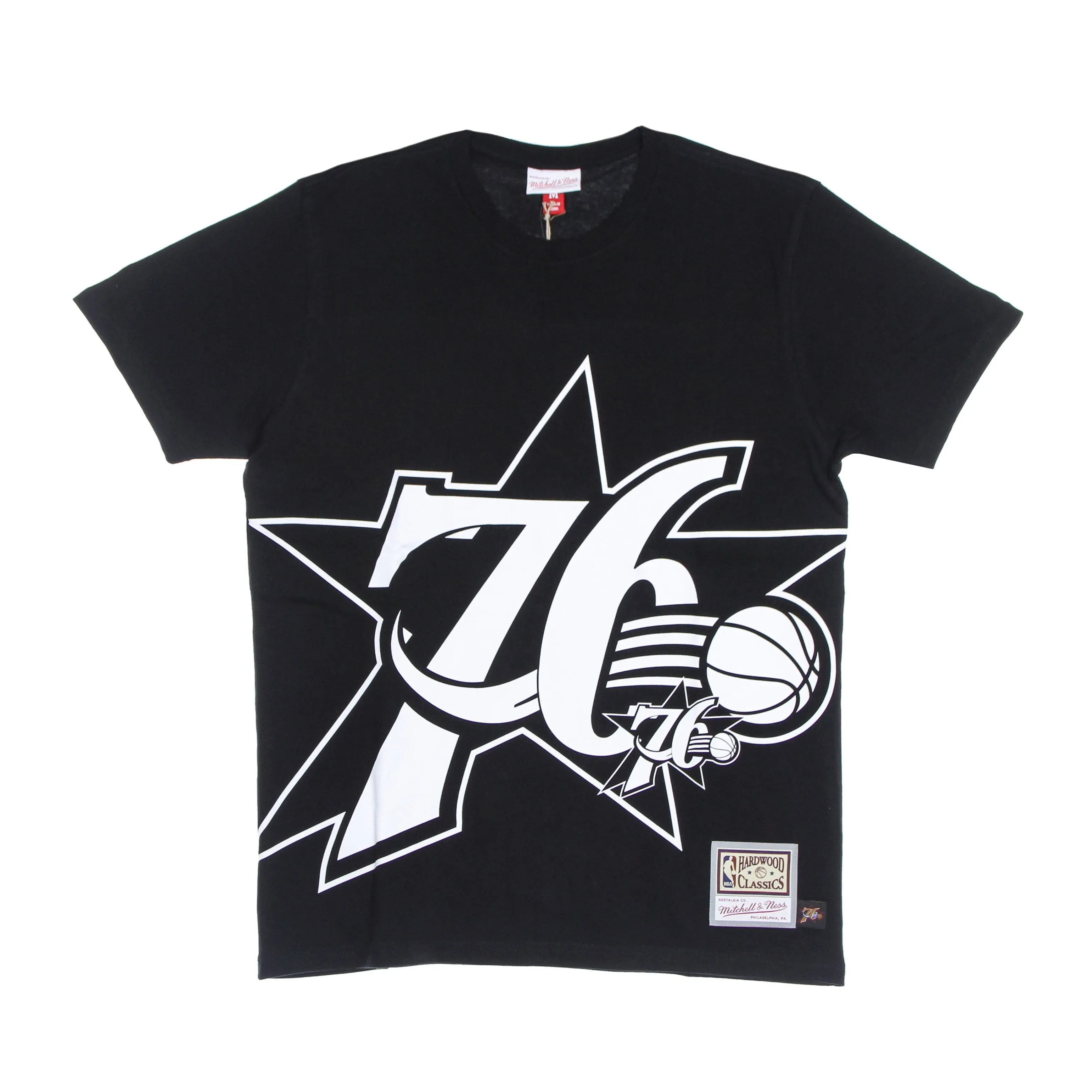 Maglietta Uomo Nba Big Face 3.0 Tee Hardwood Classics Phi76e Black