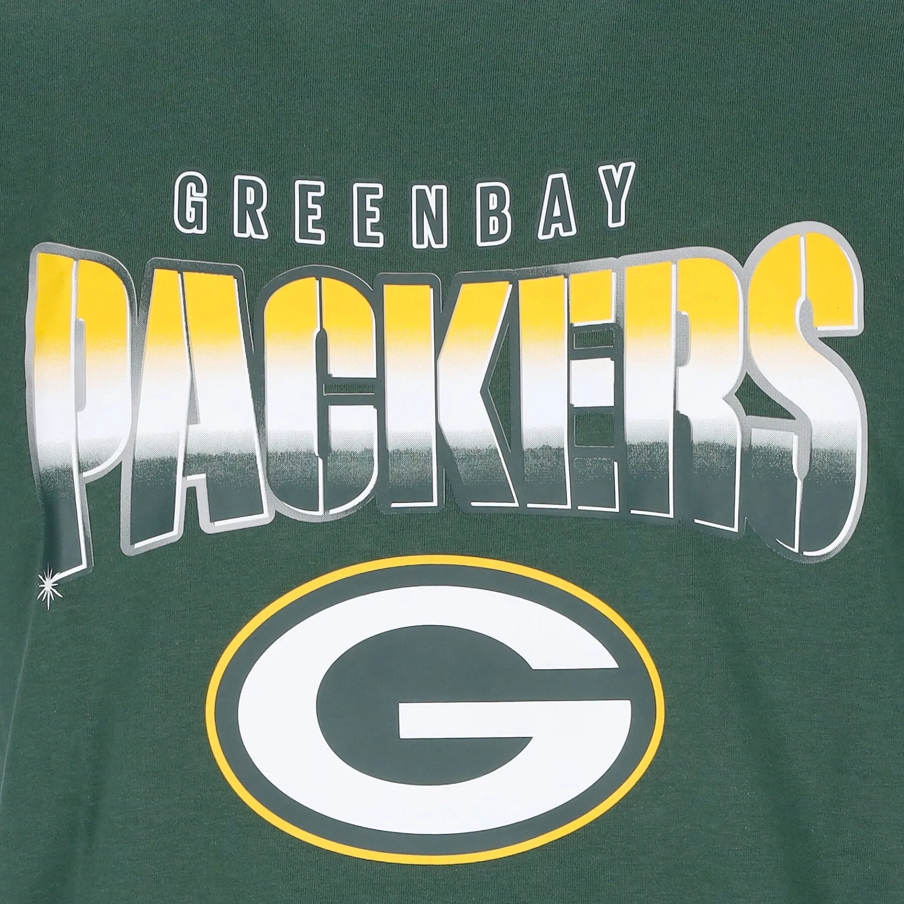 Maglietta Uomo Nfl Team Fade Graphic Tee Grepac Power Green