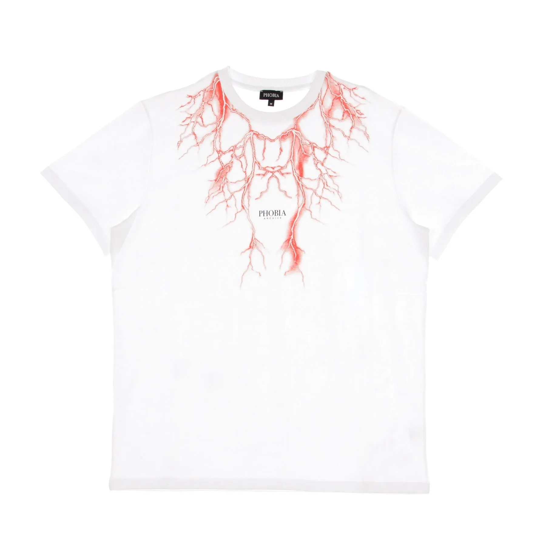 Maglietta Uomo Red Lightning White/red