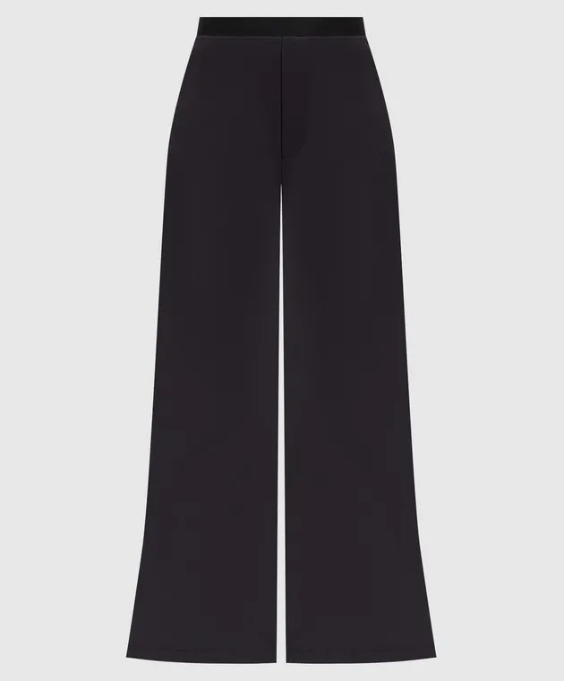Maison Margiela MM6 Pantaloni a zampa blu S52KA0448S47848
