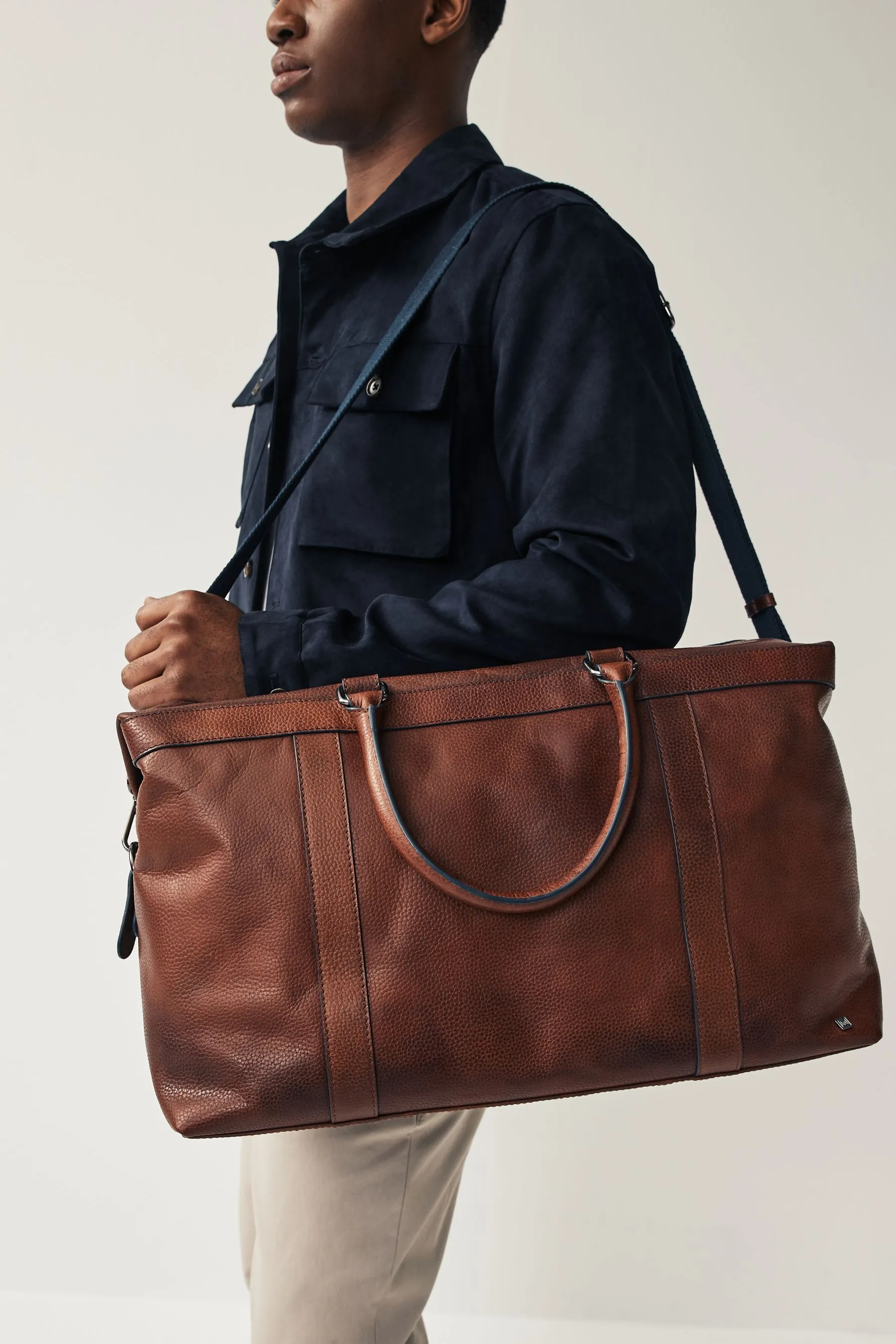 Marrone  - Borsa grande in pelle