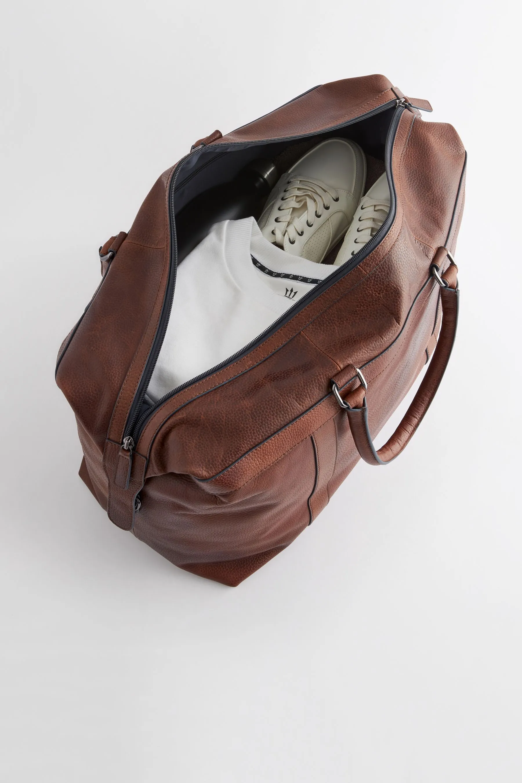 Marrone  - Borsa grande in pelle