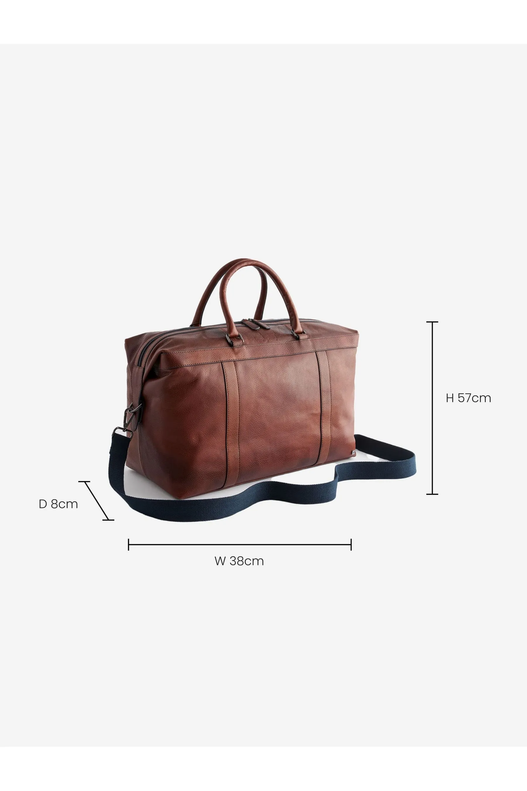 Marrone  - Borsa grande in pelle