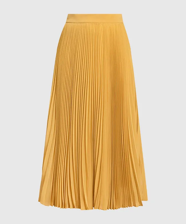 Max Mara Gonna plissettata gialla con lurex MILENA
