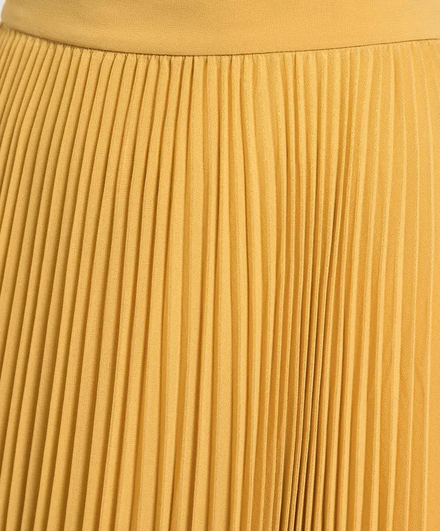 Max Mara Gonna plissettata gialla con lurex MILENA