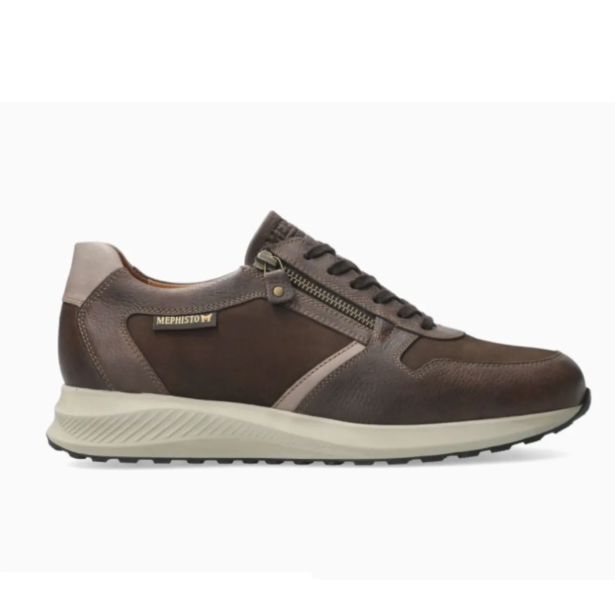 MEPHISTO SNEAKER DINO ZIP MARRONE  