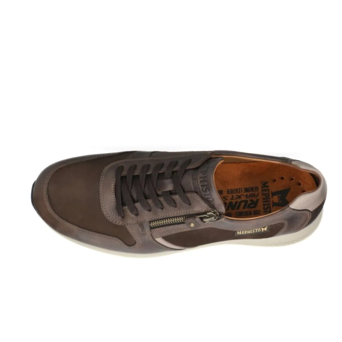MEPHISTO SNEAKER DINO ZIP MARRONE  