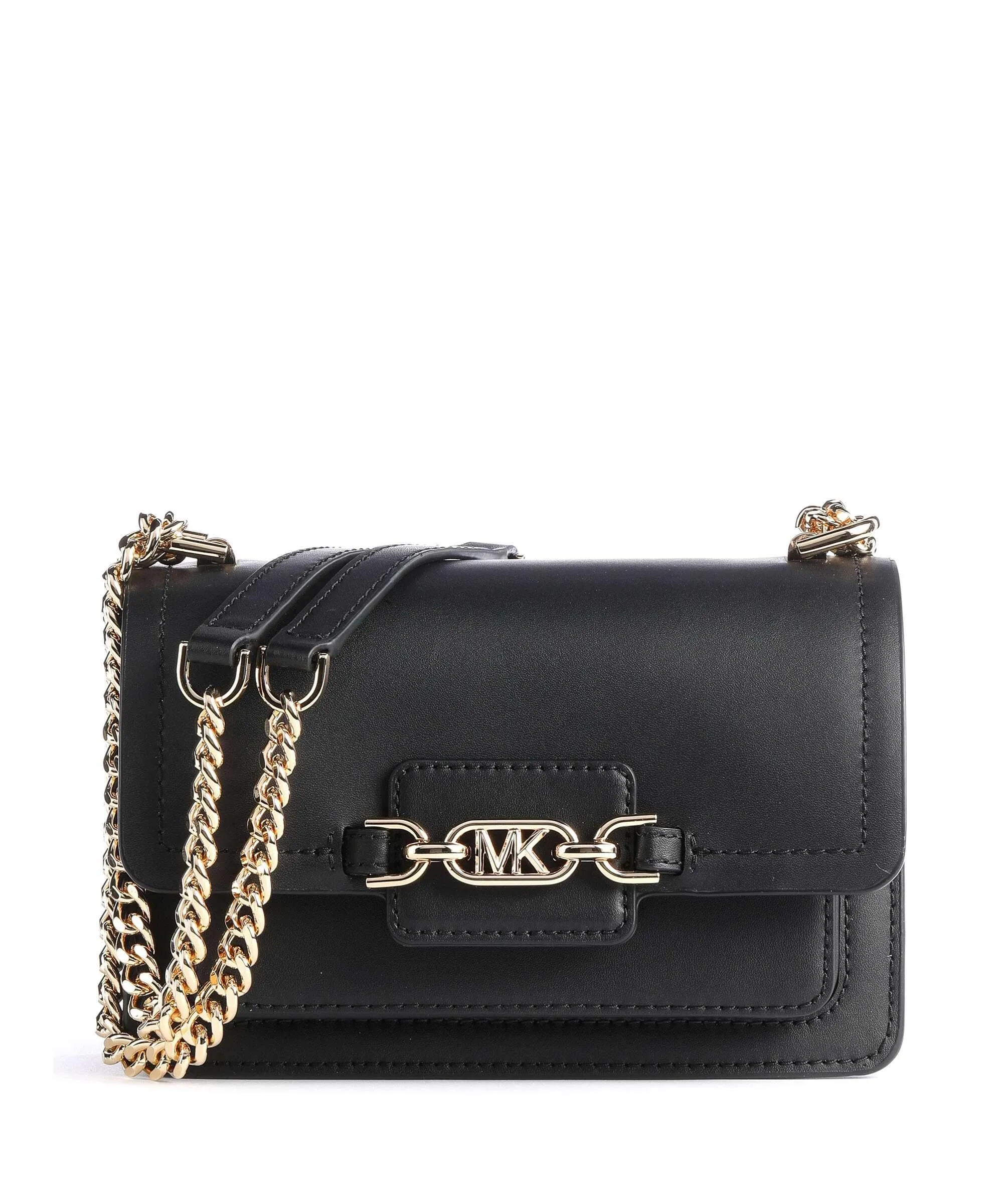  Michael Kors Heather Borsa a spalla pelle sintetica nero  