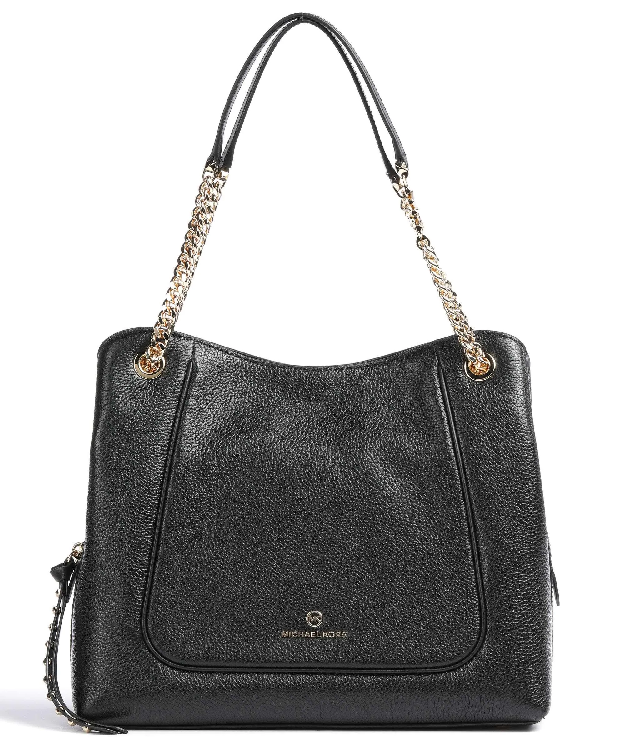  Michael Kors Piper Borsa hobo pelle di vacchetta grana nero  