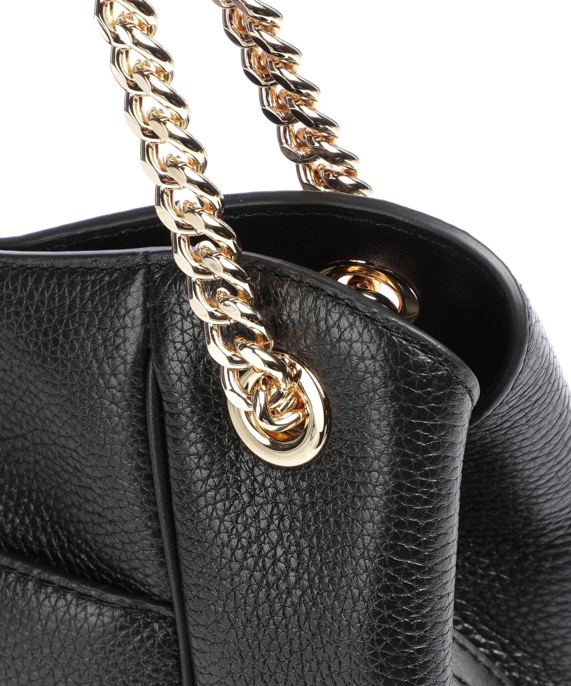 Michael Kors Piper Borsa hobo pelle di vacchetta grana nero  