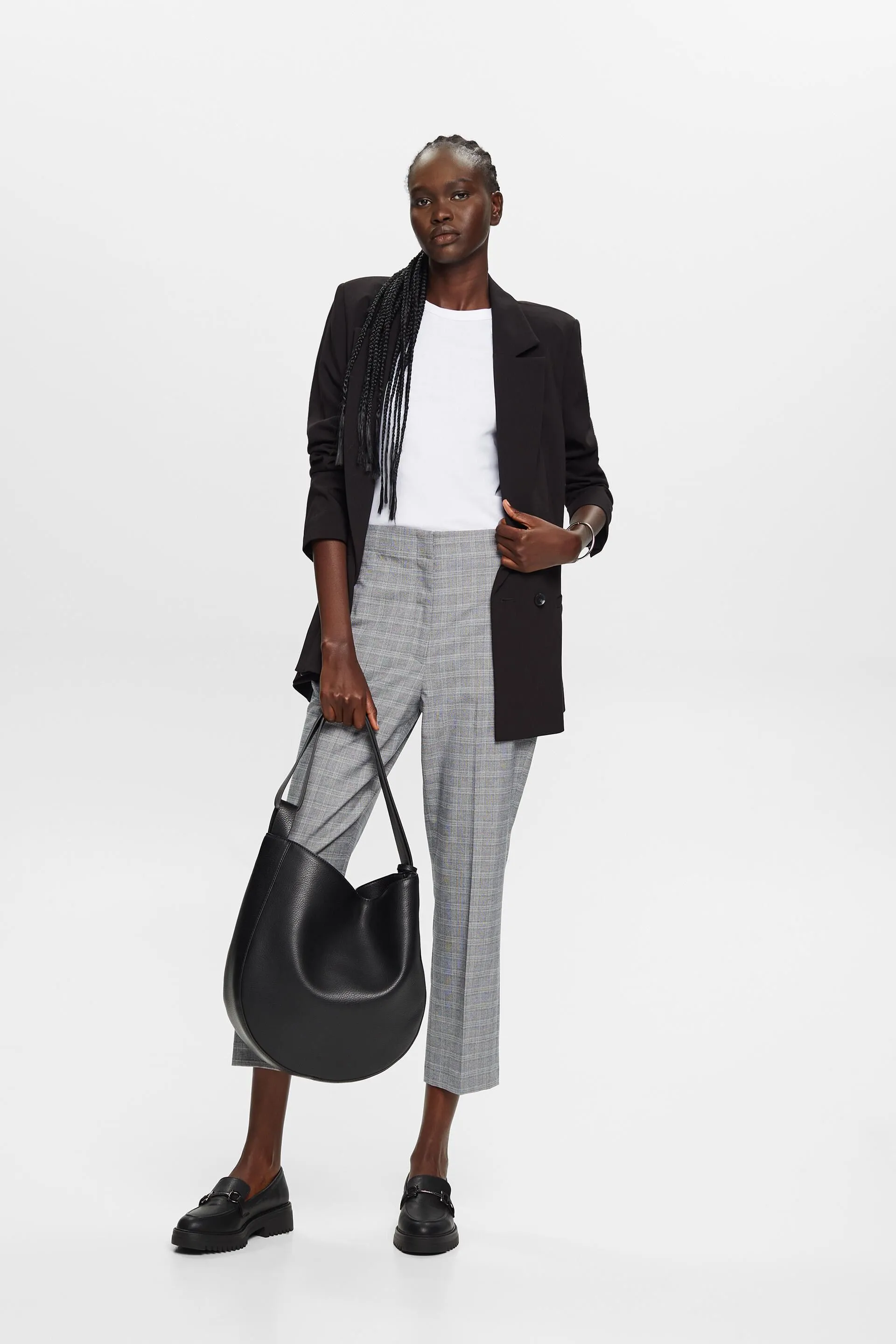 Mix & Match: pantaloni a quadri a zampa
