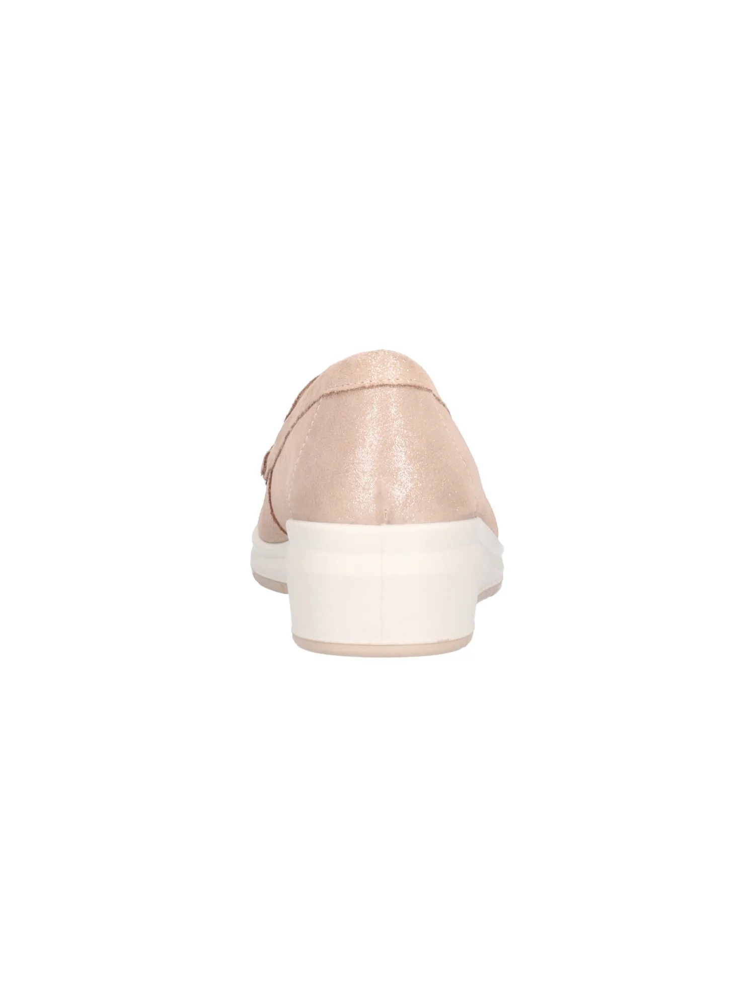 Mocassino con zeppa bassa Enval Soft da donna platino