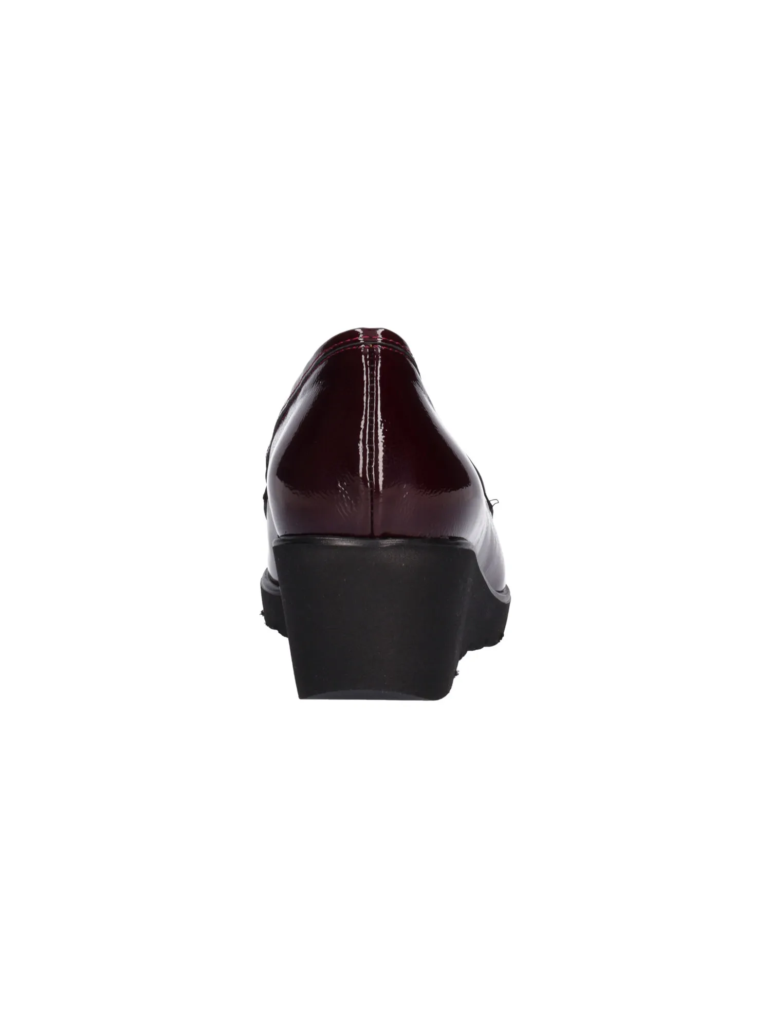 Mocassino con zeppa Confort da donna bordeaux