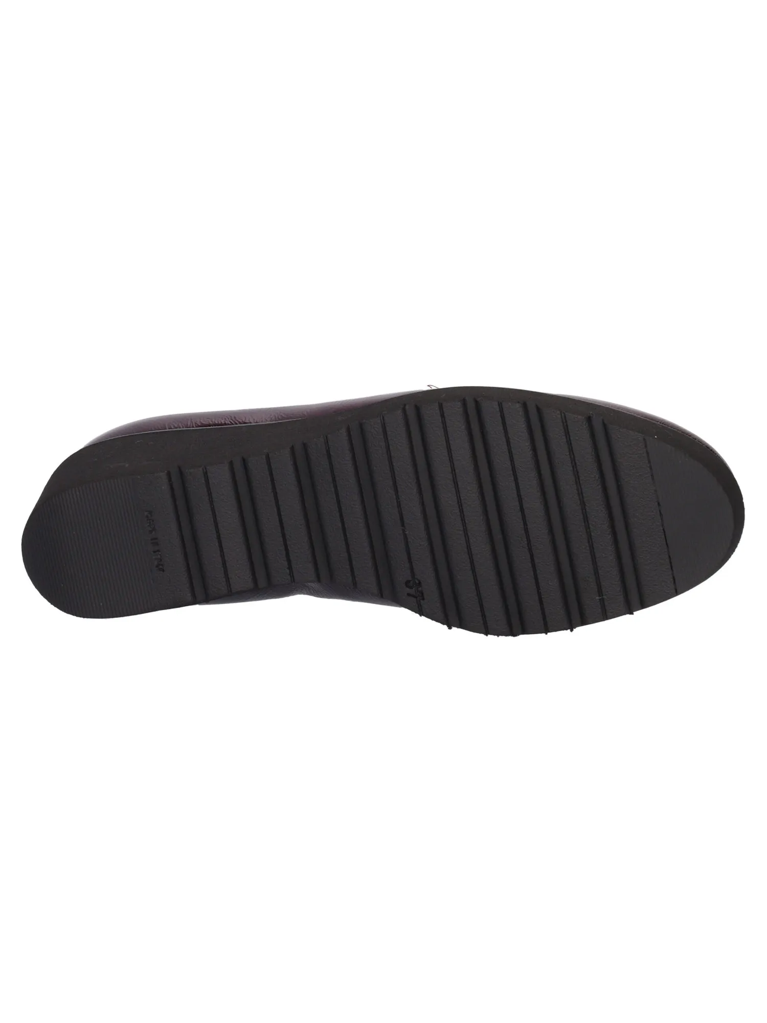 Mocassino con zeppa Confort da donna bordeaux