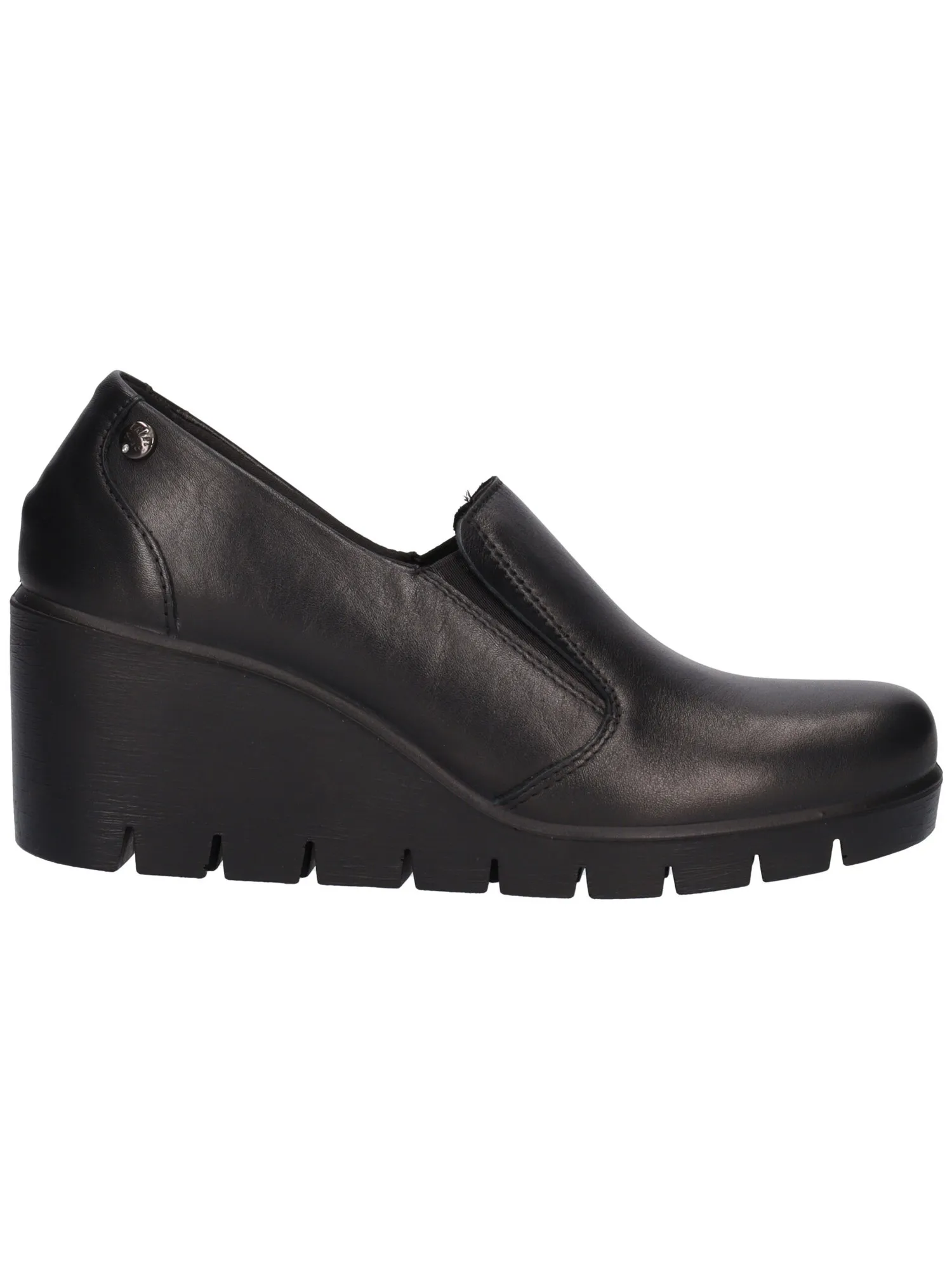 Mocassino con zeppa Enval Soft da donna nero