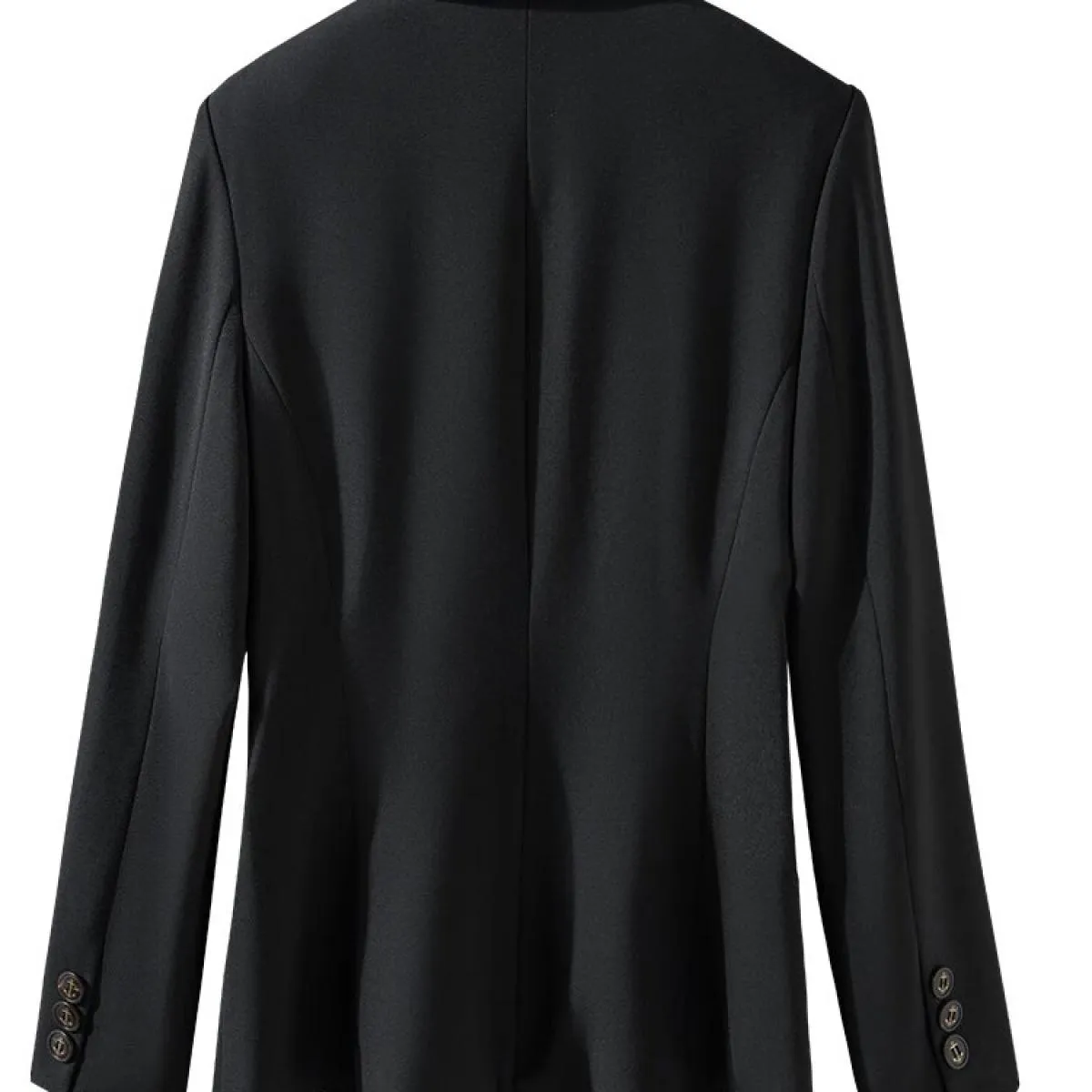 Moda Nero Arancione Caffè Giacca da donna Giacca da ufficio da donna formale Giacca da donna a maniche lunghe con bottone singol