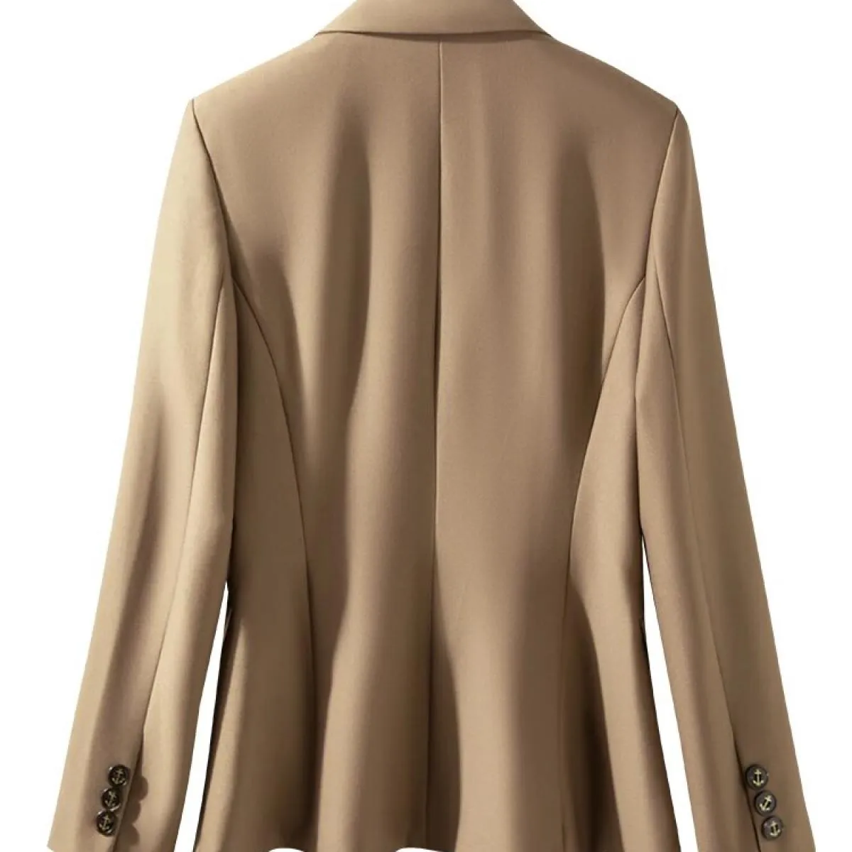 Moda Nero Arancione Caffè Giacca da donna Giacca da ufficio da donna formale Giacca da donna a maniche lunghe con bottone singol