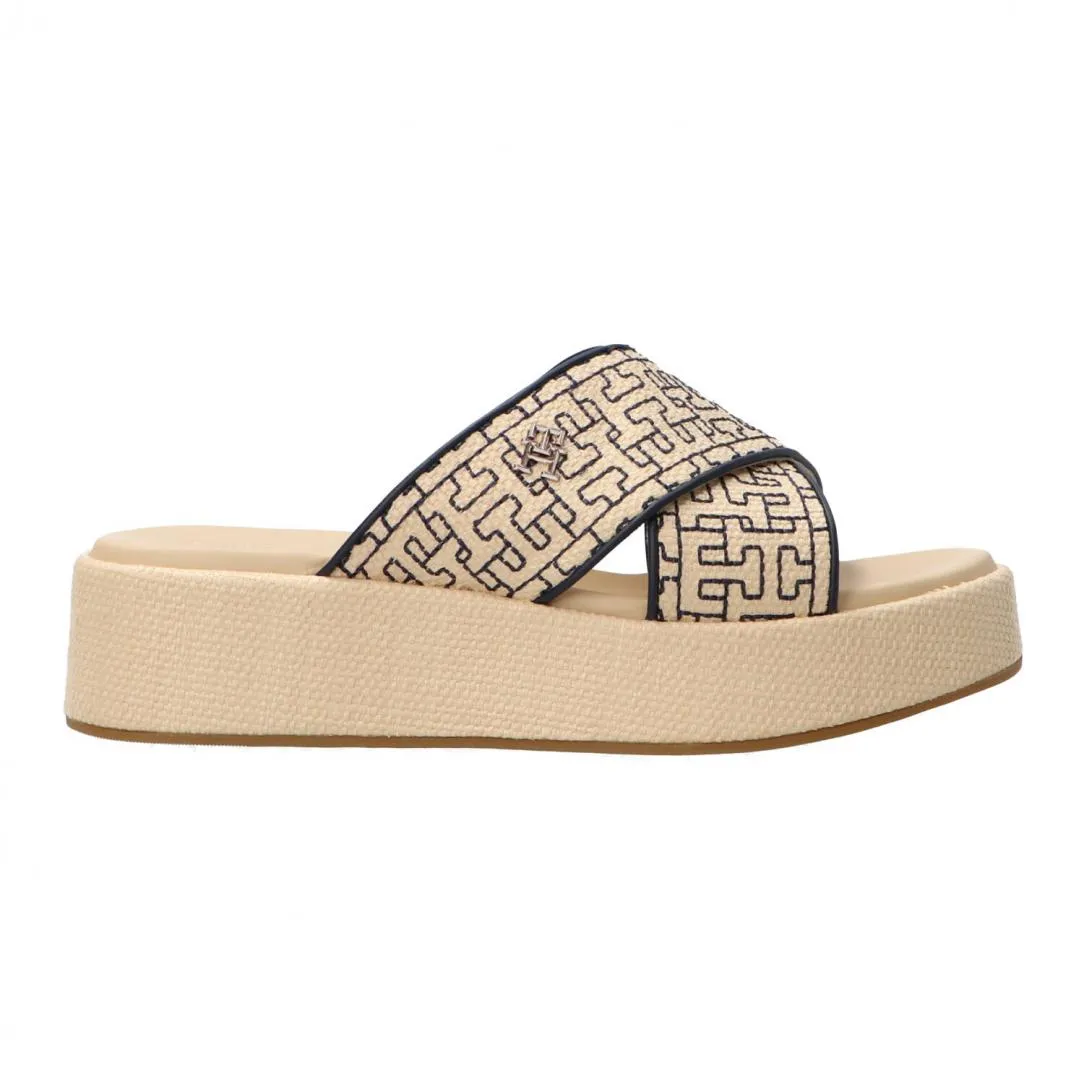 Mono rafia flatform FW0FW07895 Beige