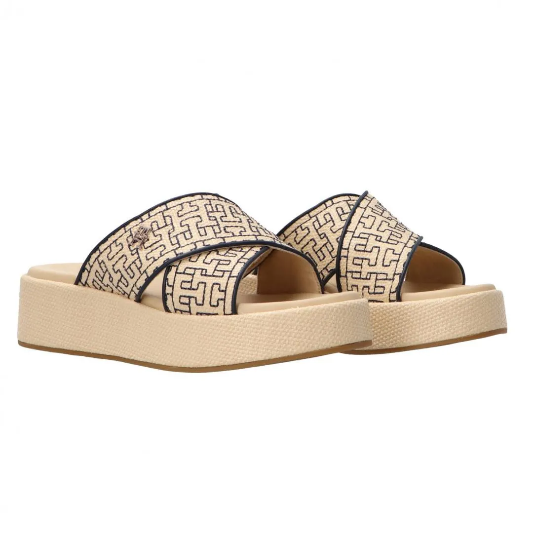 Mono rafia flatform FW0FW07895 Beige