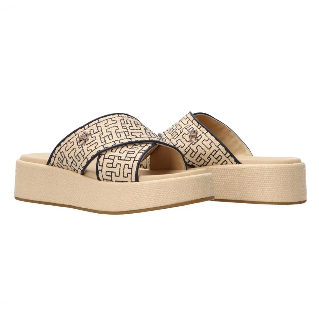 Mono rafia flatform FW0FW07895 Beige
