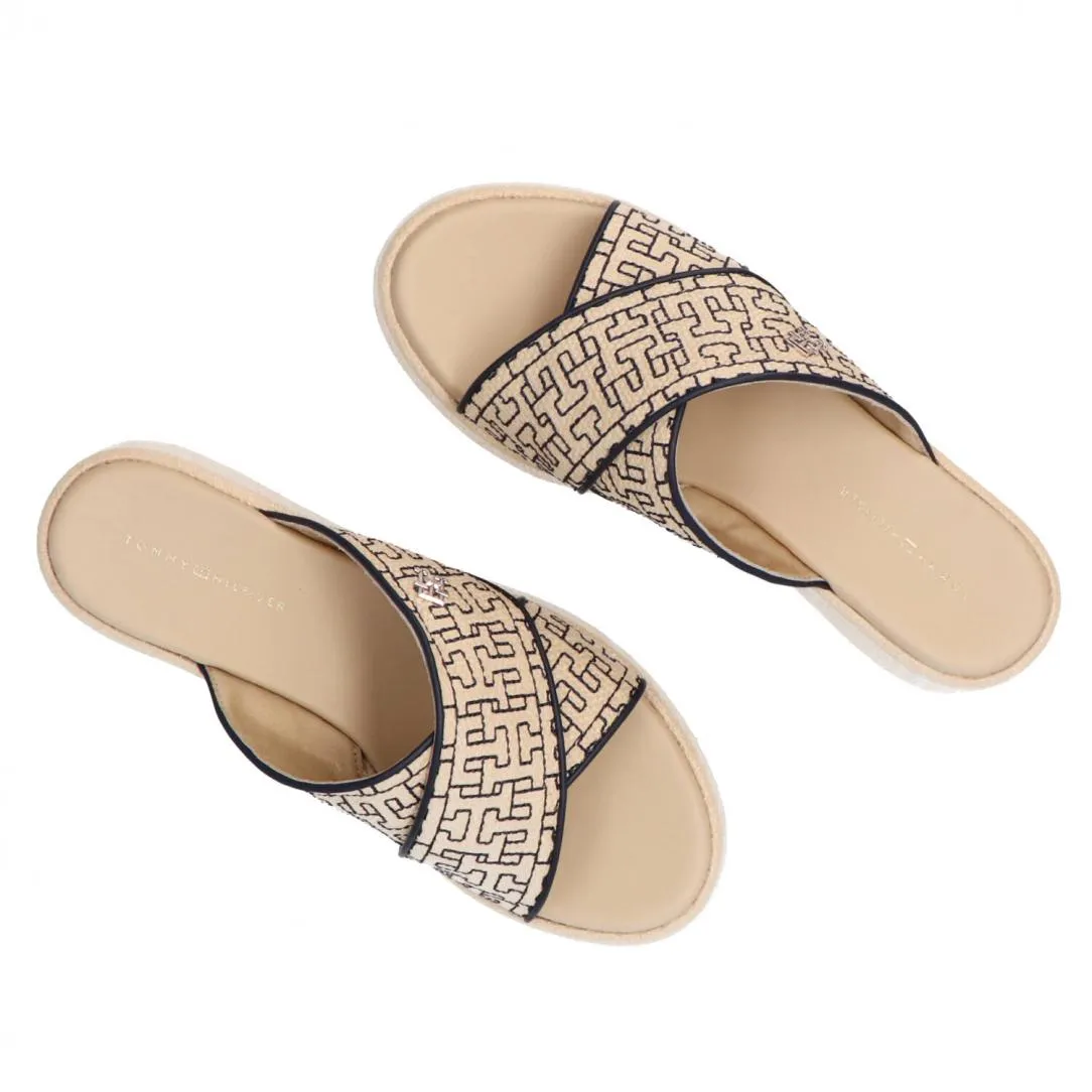 Mono rafia flatform FW0FW07895 Beige