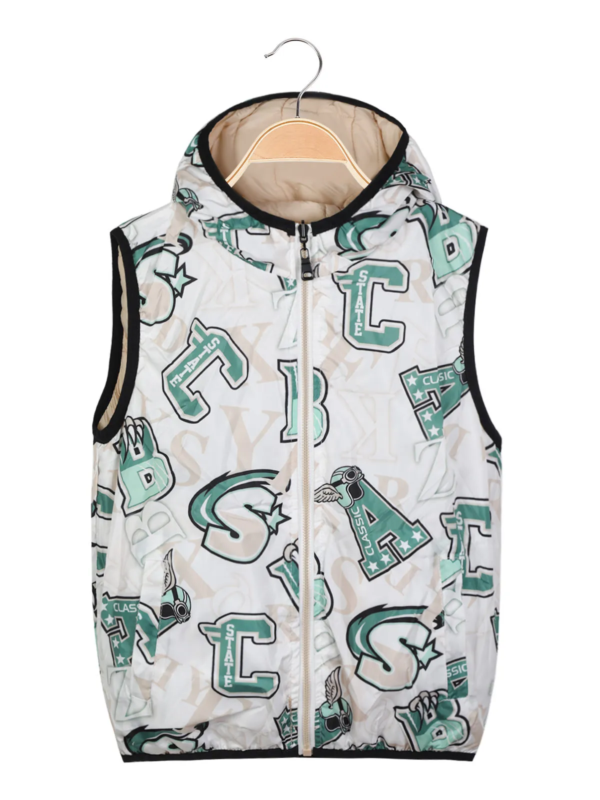 Mr Jek Gilet matelassé réversible enfant