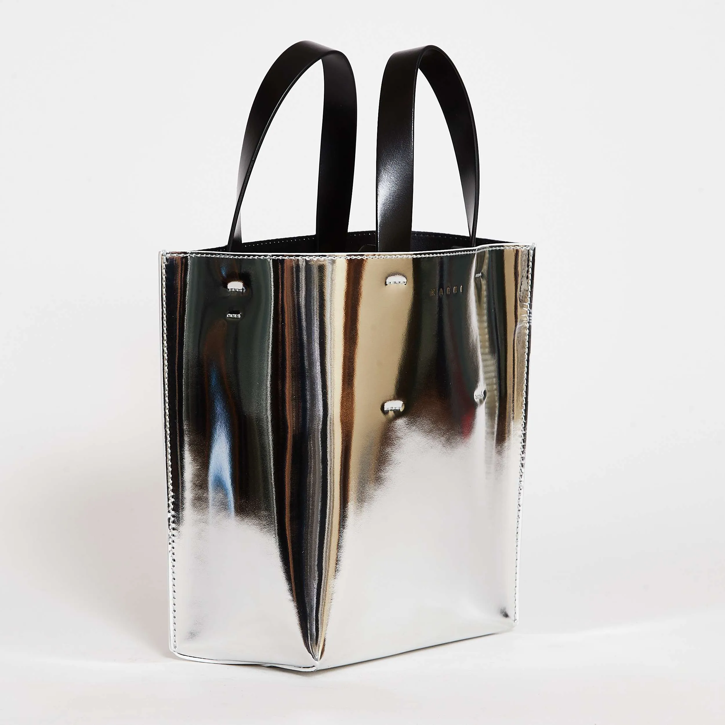 Museo Borsa Mini In Pelle Specchiata