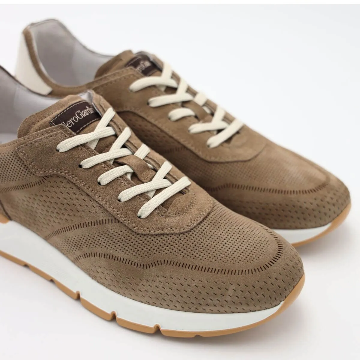 NERO GIARDINI SNEAKER E400190U 501 NABUK TAUPE  