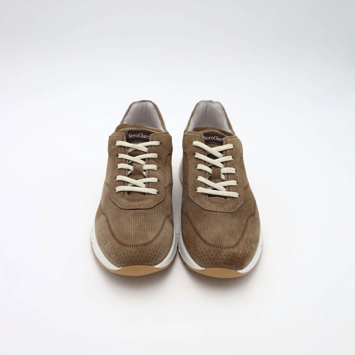 NERO GIARDINI SNEAKER E400190U 501 NABUK TAUPE  