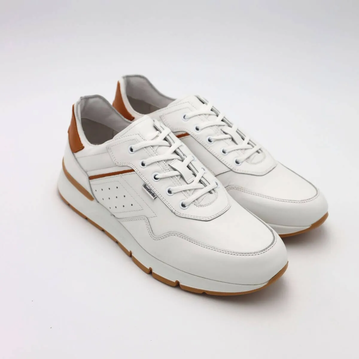 NERO GIARDINI SNEAKER E400192U 707 PELLE BIANCO  