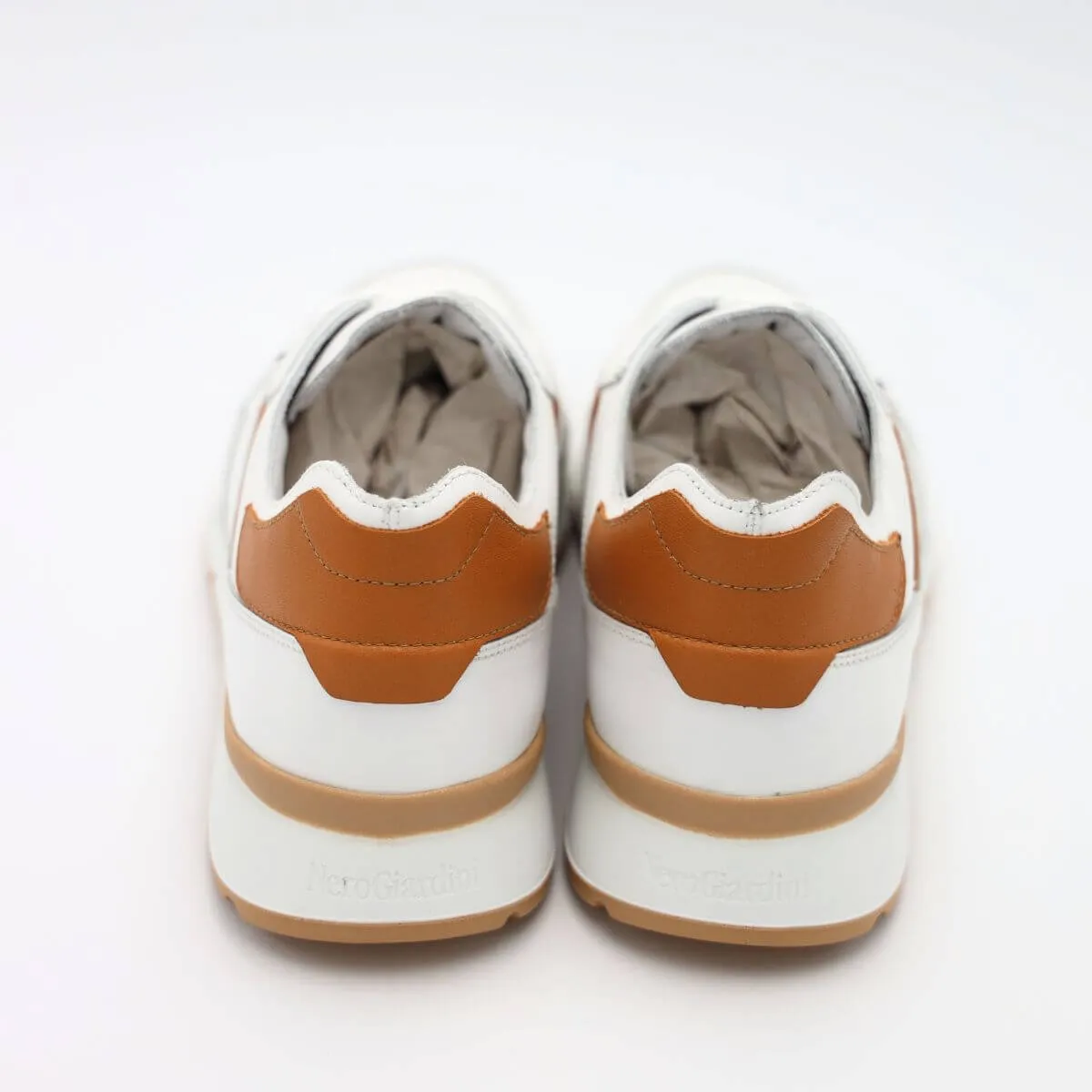 NERO GIARDINI SNEAKER E400192U 707 PELLE BIANCO  