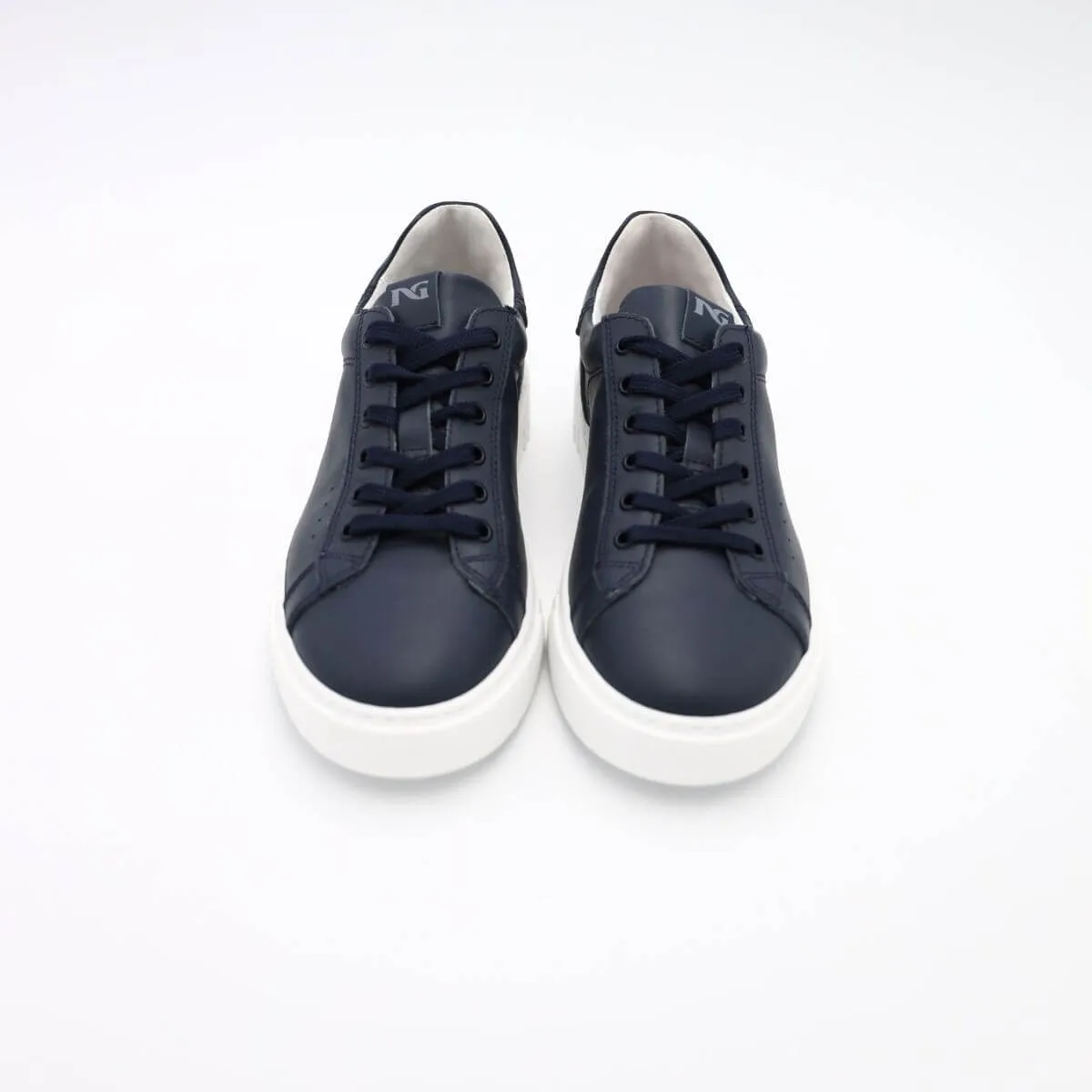 NERO GIARDINI SNEAKER E400240U 207 PELLE BLU  