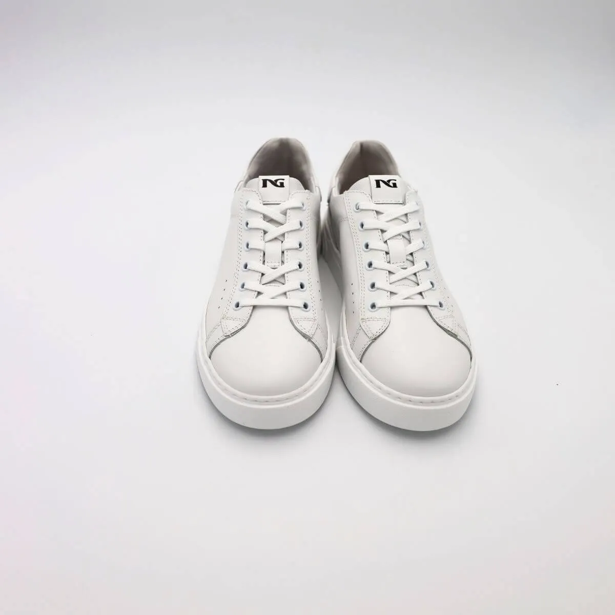 NERO GIARDINI SNEAKER E400240U 707 PELLE BIANCO  