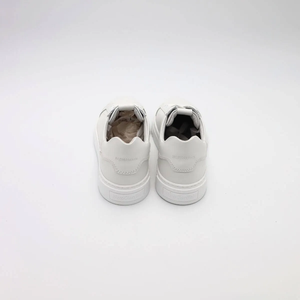 NERO GIARDINI SNEAKER E400240U 707 PELLE BIANCO  