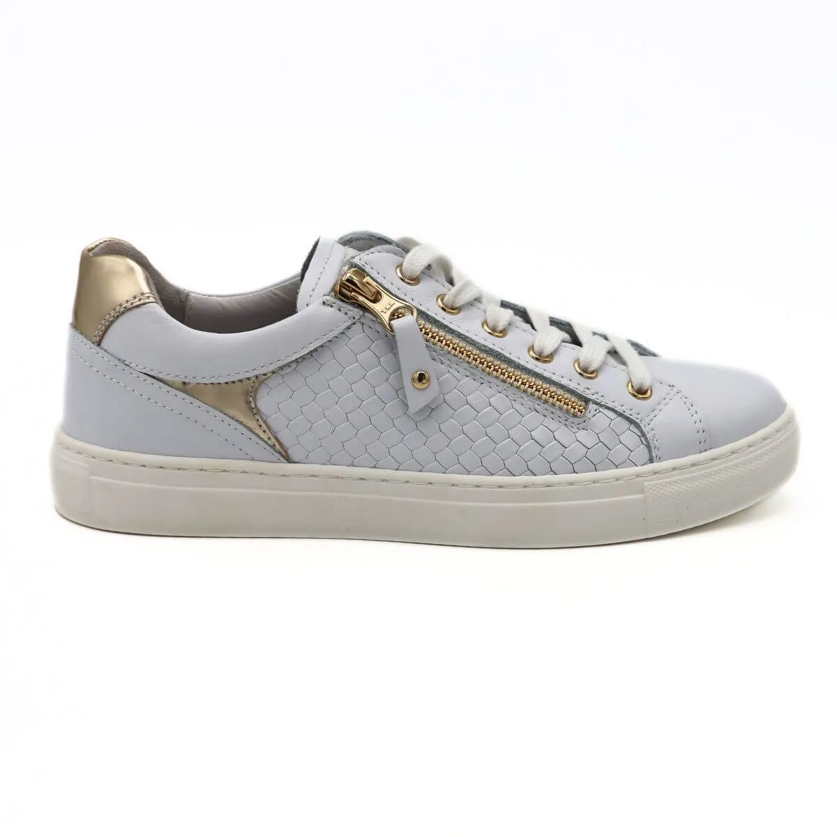 NERO GIARDINI SNEAKER E409922D 707 INTRECCIO BIANCO  